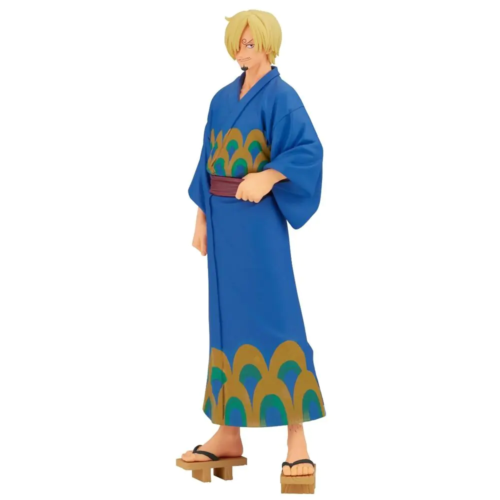 One Piece Grandline Series Wanokuni Yukata Silvers Sanji figura 17 cm fotografija proizvoda