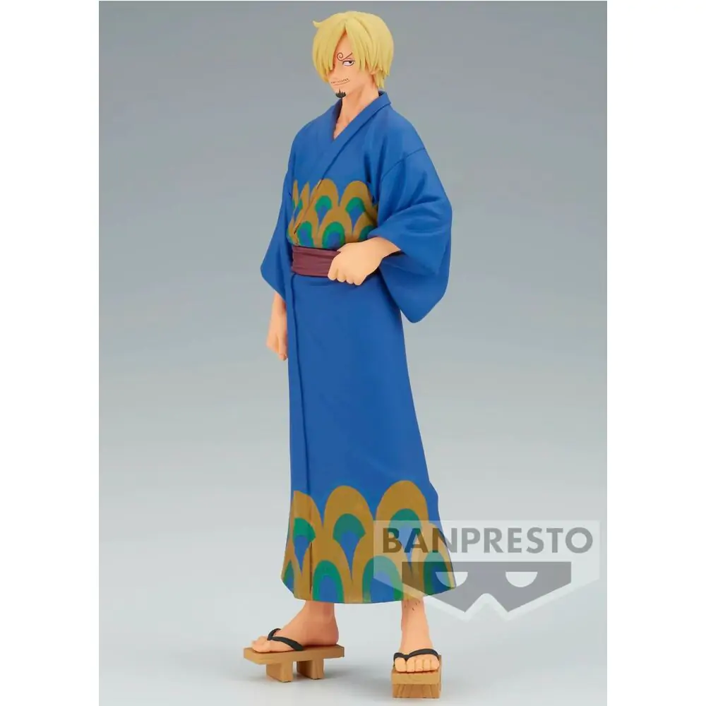 One Piece Grandline Series Wanokuni Yukata Silvers Sanji figura 17 cm fotografija proizvoda