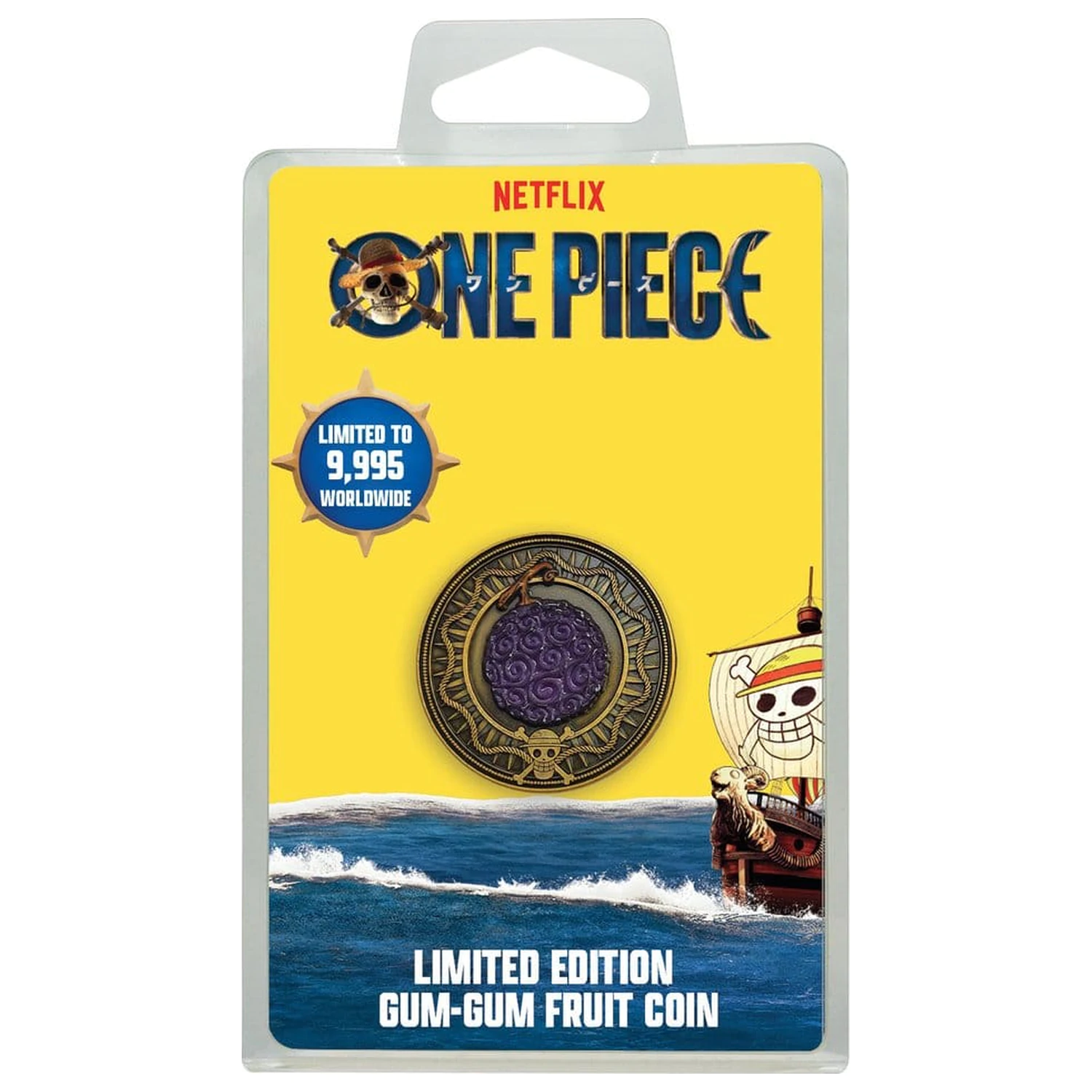 One Piece kolekcionarska kovanica Gum Gum Coin Limited Edition 4 cm fotografija proizvoda