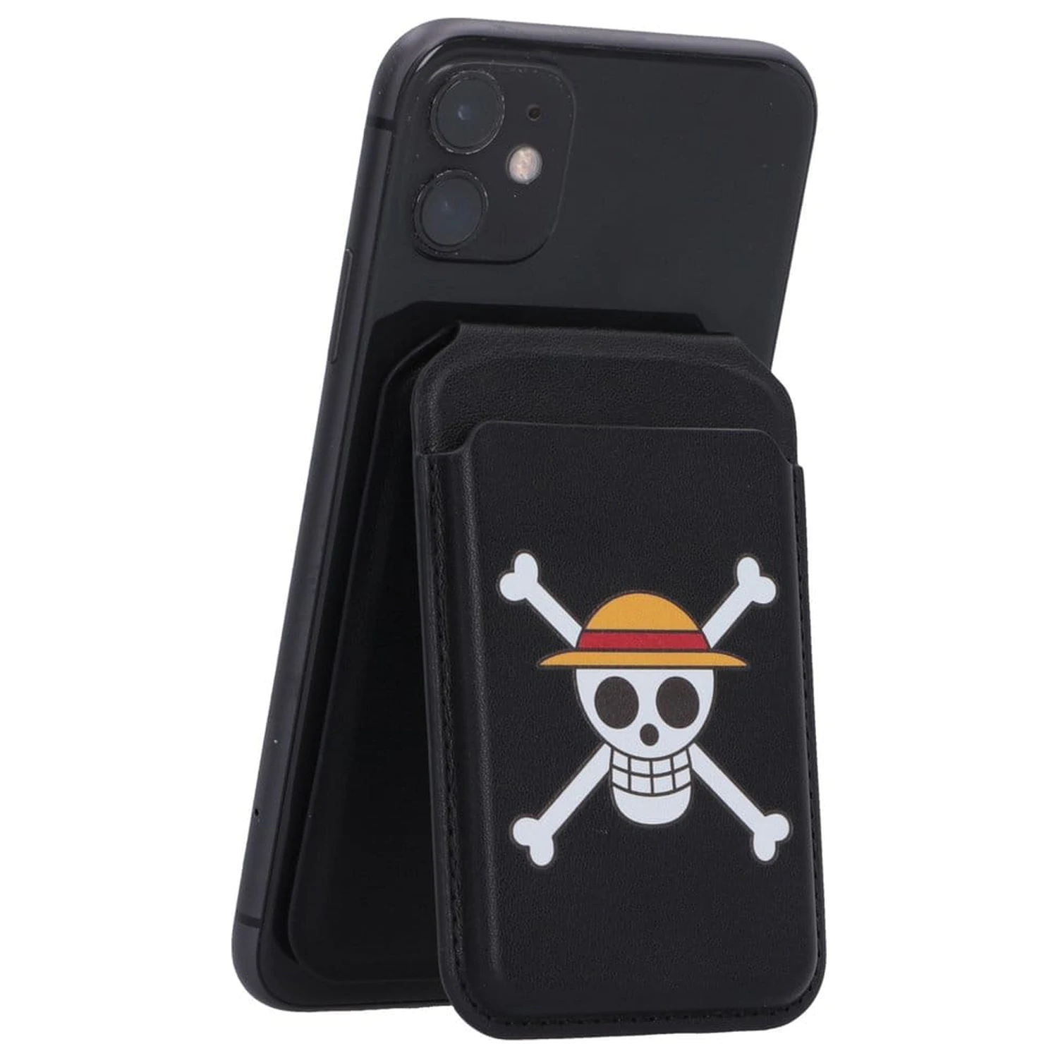 One Piece držač za kartice Luffy Jolly Roger crni 10 cm fotografija proizvoda