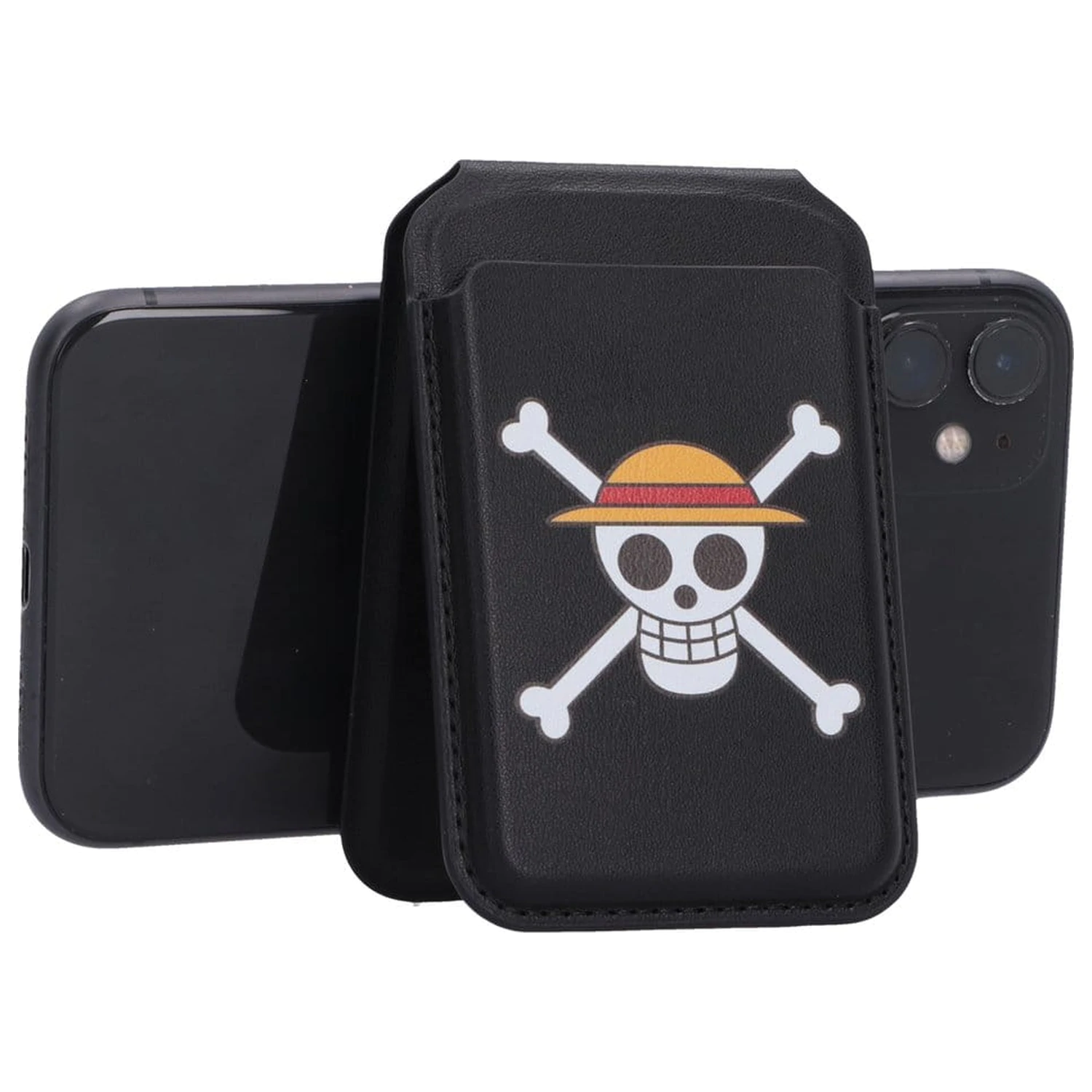 One Piece držač za kartice Luffy Jolly Roger crni 10 cm fotografija proizvoda