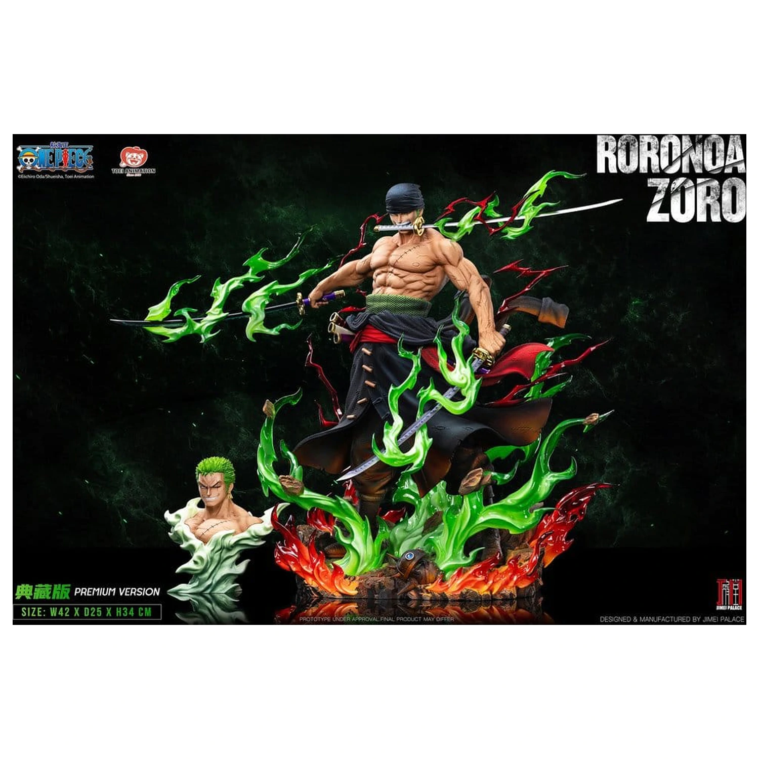 One Piece Legendary Straw Hat Crew Series Statua Roronoa Zoro (Premium Verzija) 34 cm fotografija proizvoda