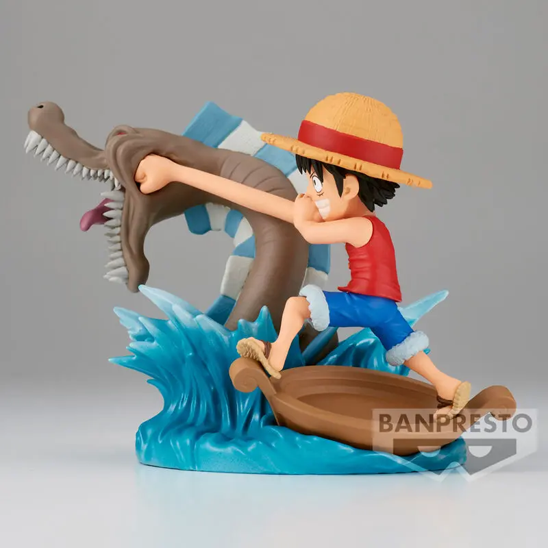 One Piece Log Stories PVC Kipić Monkey D. Luffy protiv Lokalnog Morskog Čudovišta 7 cm fotografija proizvoda