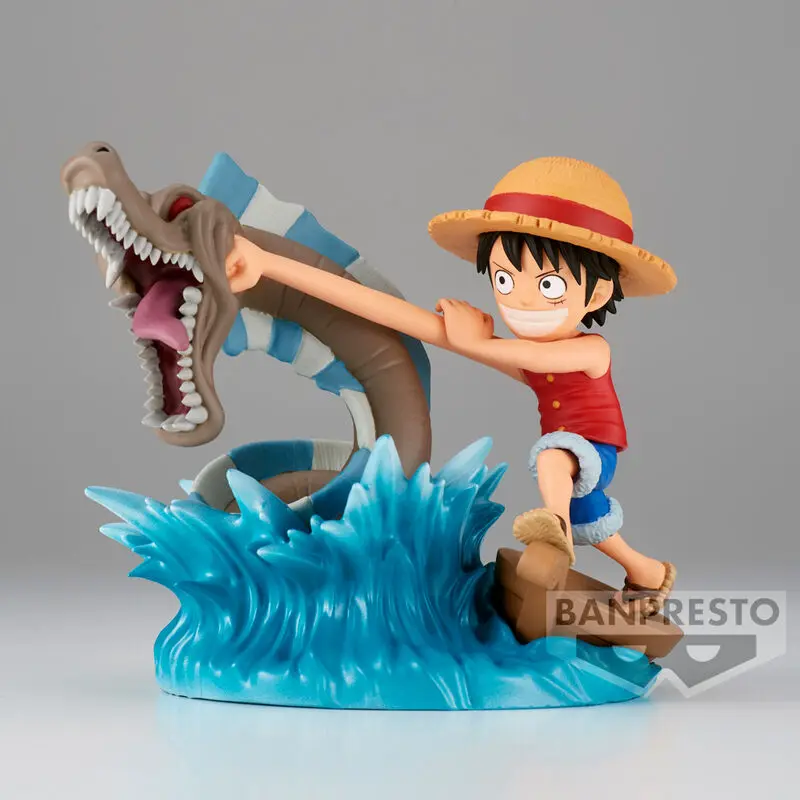 One Piece Log Stories PVC Kipić Monkey D. Luffy protiv Lokalnog Morskog Čudovišta 7 cm fotografija proizvoda