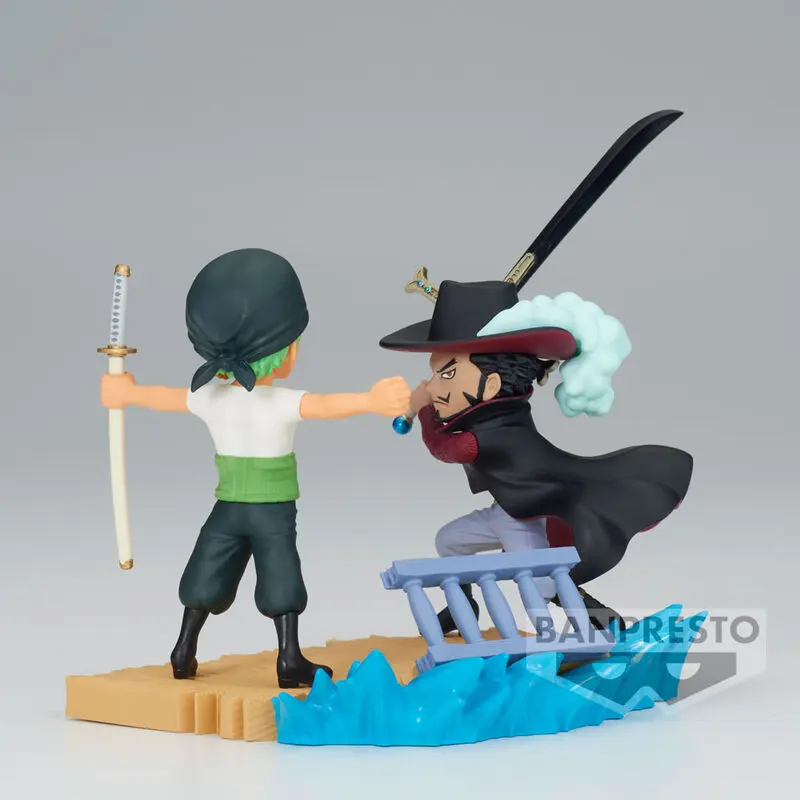 One Piece Log Stories Roronoa Zoro VS Dracule Mihawk figura 7 cm fotografija proizvoda