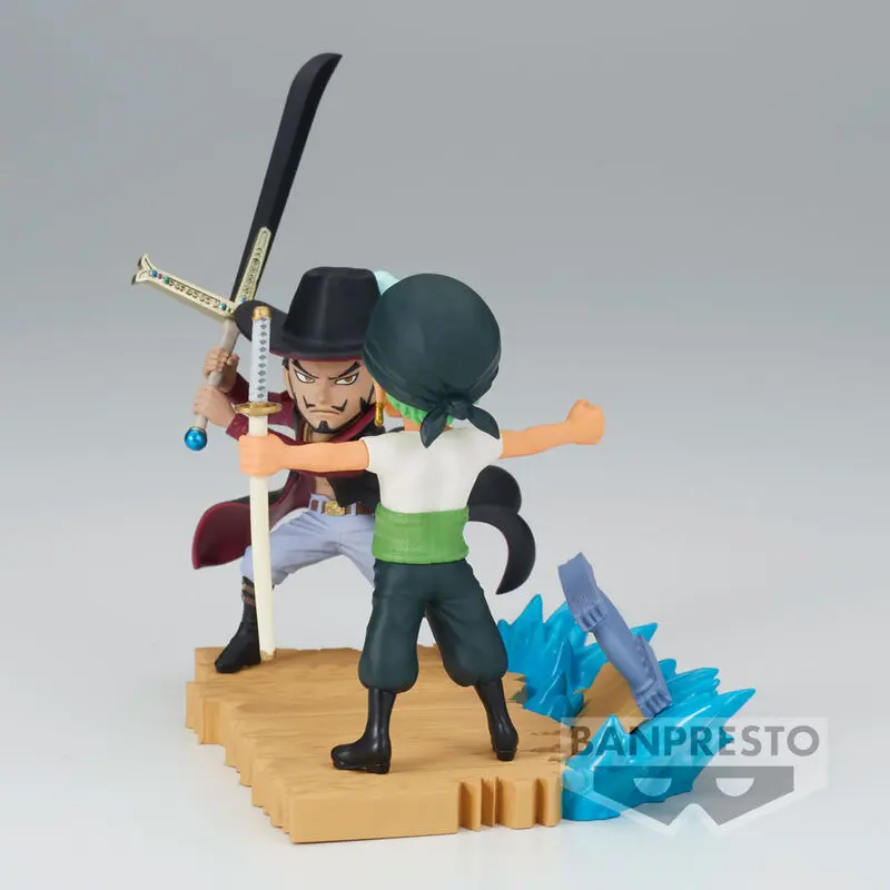 One Piece Log Stories Roronoa Zoro VS Dracule Mihawk figura 7 cm fotografija proizvoda