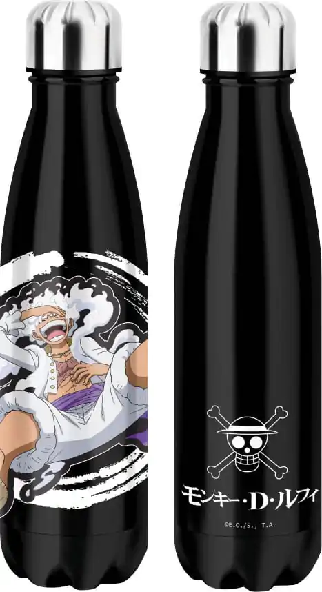 One Piece Termo boca za vodu Luffy Gear 5 Crna fotografija proizvoda
