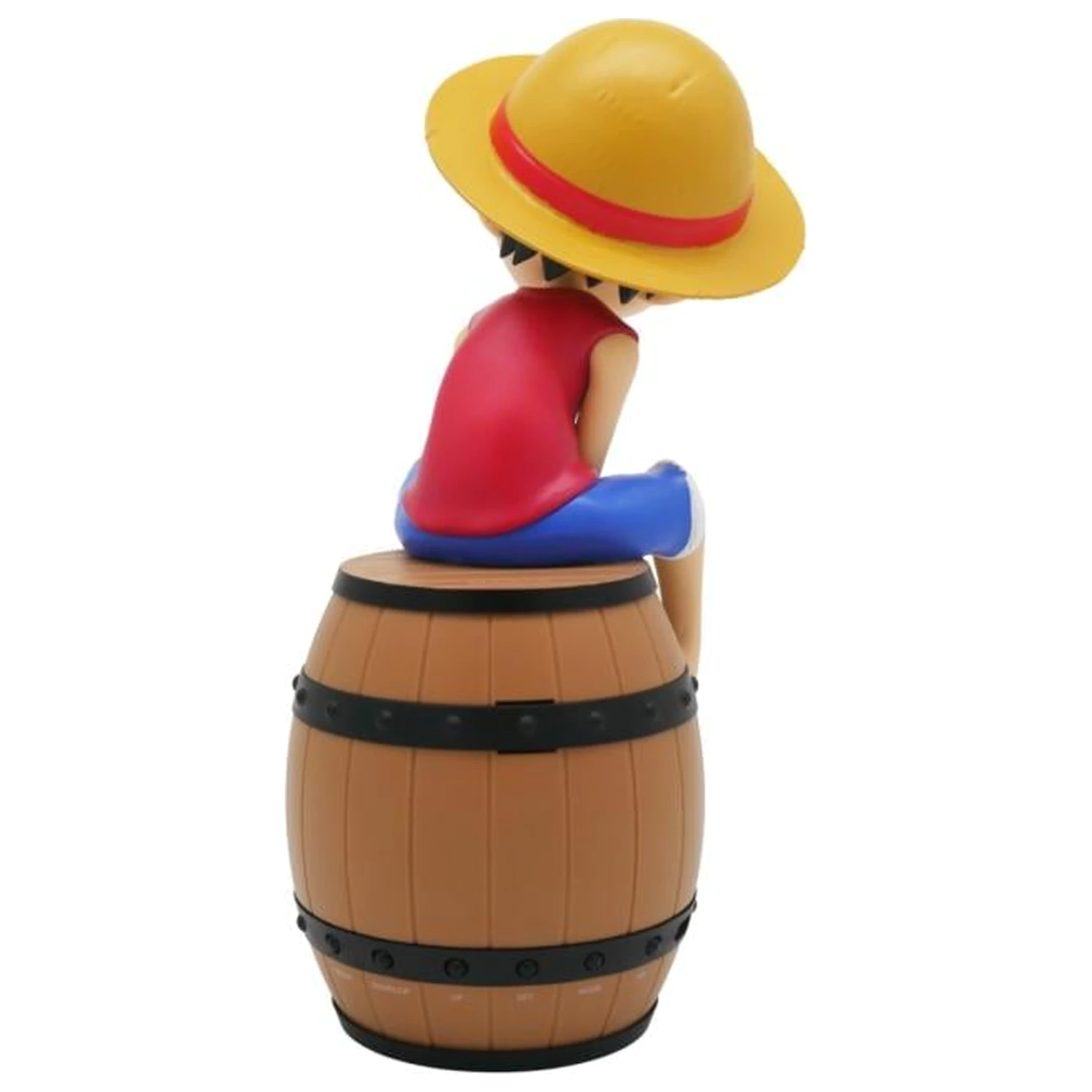 ONE PIECE Luffy na Bačvi LED Svjetleći Alarmni Sat 28 cm fotografija proizvoda