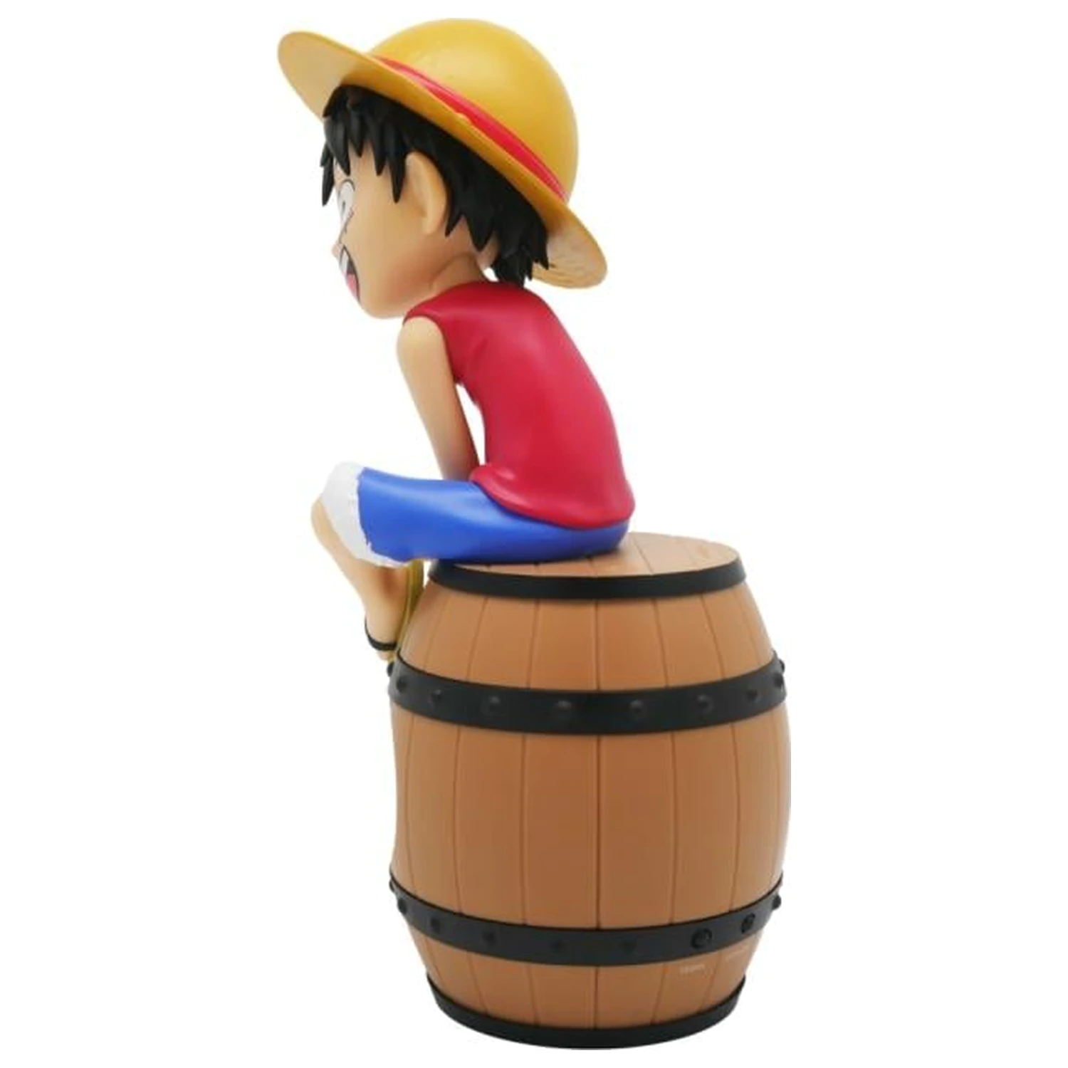ONE PIECE Luffy na Bačvi LED Svjetleći Alarmni Sat 28 cm fotografija proizvoda