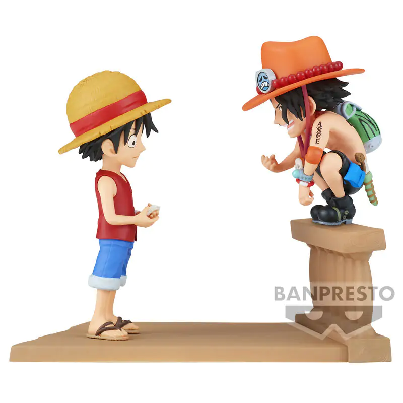 One Piece Monkey D Luffy & Portgas D Ace World Collectable Log Stories figure 8 cm figura fotografija proizvoda