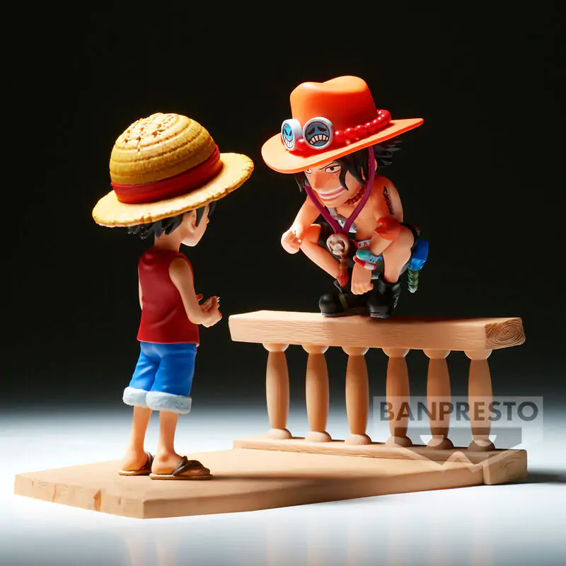 One Piece Monkey D Luffy & Portgas D Ace World Collectable Log Stories figure 8 cm figura fotografija proizvoda