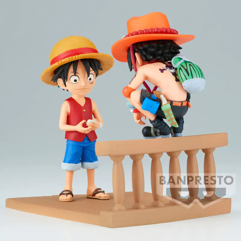 One Piece Monkey D Luffy & Portgas D Ace World Collectable Log Stories figure 8 cm figura fotografija proizvoda