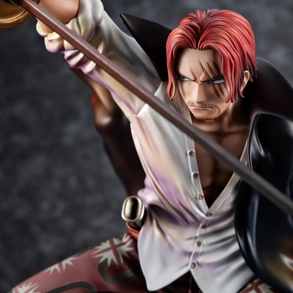 One Piece P.O.P PVC Kip Playback Memories Red-haired Shanks 21 cm fotografija proizvoda