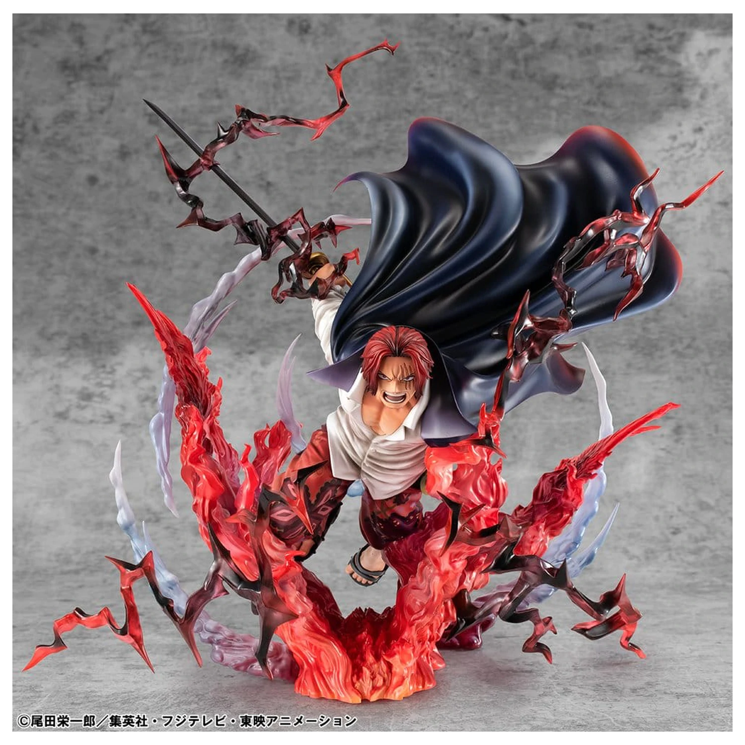 One Piece P.O.P SA-MAXIMUM PVC statua Vođe Crvenokosih pirata Red-Haired Shanks Kamusari 25 cm fotografija proizvoda