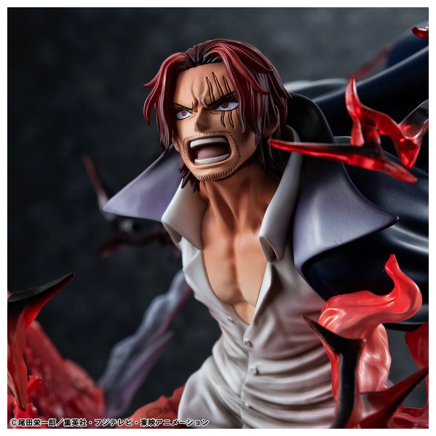 One Piece P.O.P SA-MAXIMUM PVC statua Vođe Crvenokosih pirata Red-Haired Shanks Kamusari 25 cm fotografija proizvoda