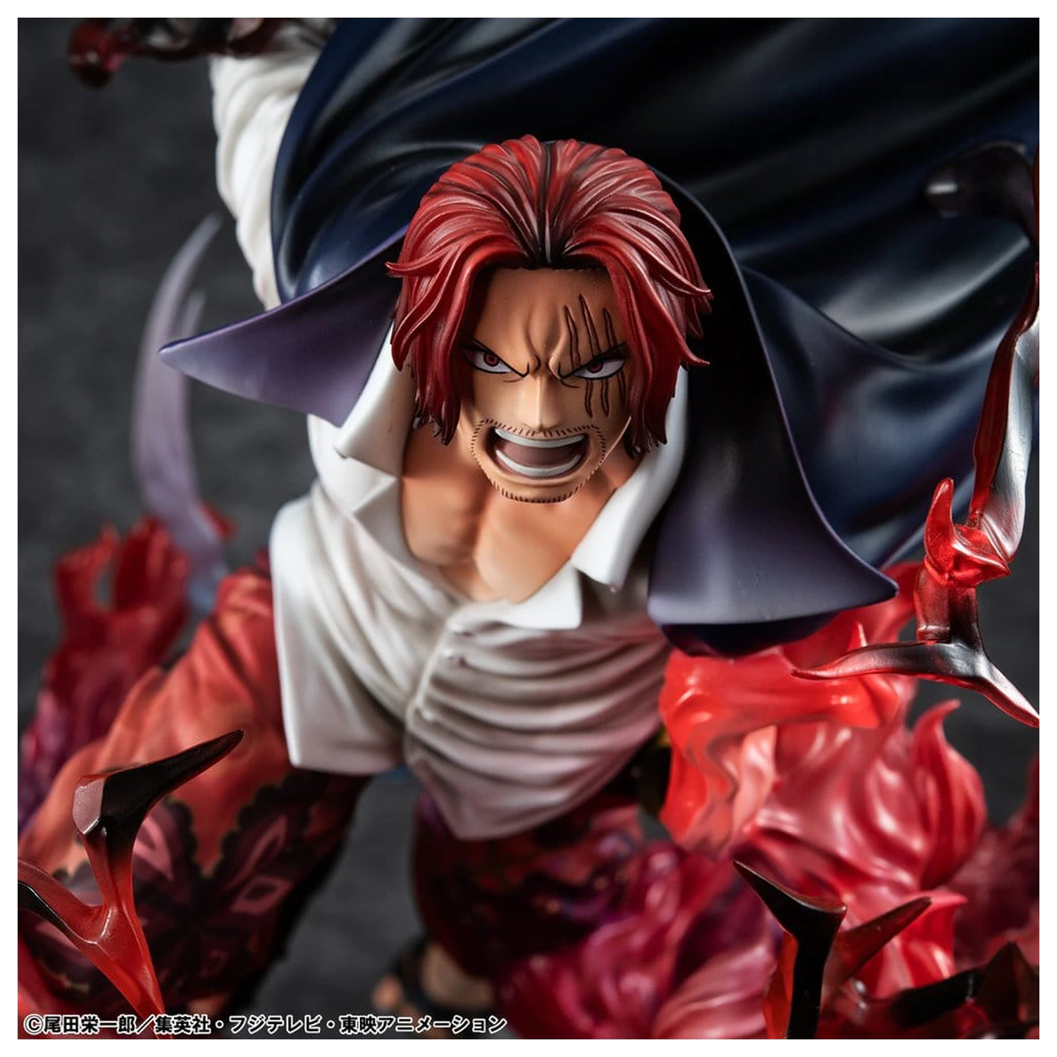 One Piece P.O.P SA-MAXIMUM PVC statua Vođe Crvenokosih pirata Red-Haired Shanks Kamusari 25 cm fotografija proizvoda