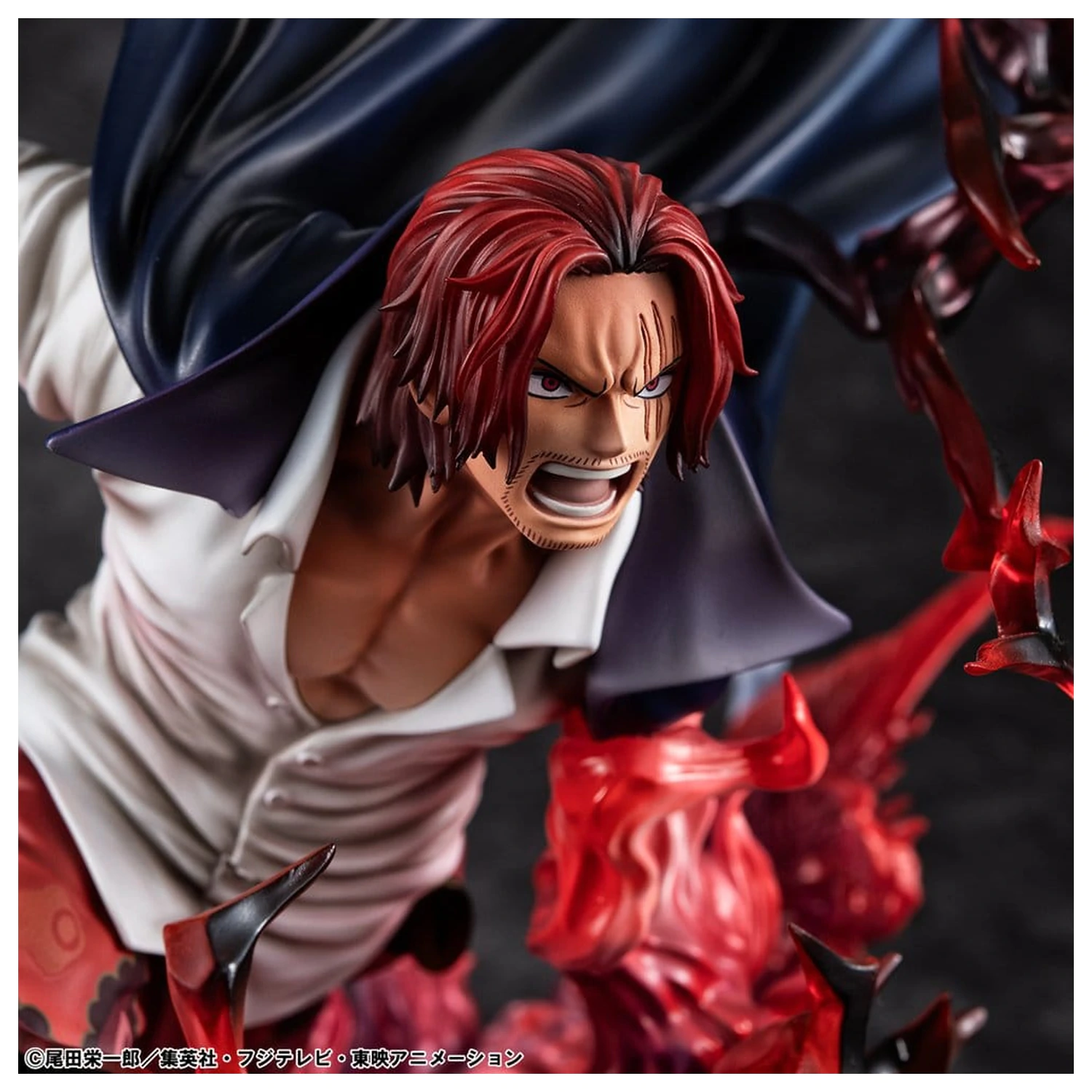 One Piece P.O.P SA-MAXIMUM PVC statua Vođe Crvenokosih pirata Red-Haired Shanks Kamusari 25 cm fotografija proizvoda