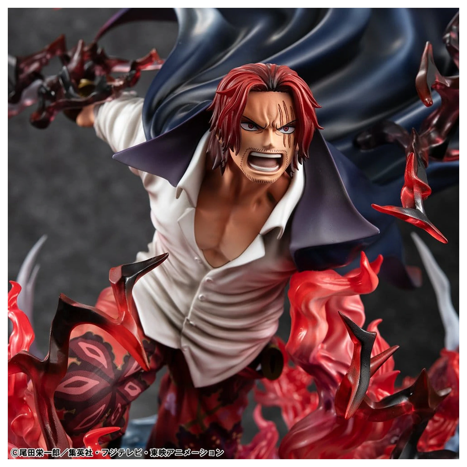 One Piece P.O.P SA-MAXIMUM PVC statua Vođe Crvenokosih pirata Red-Haired Shanks Kamusari 25 cm fotografija proizvoda