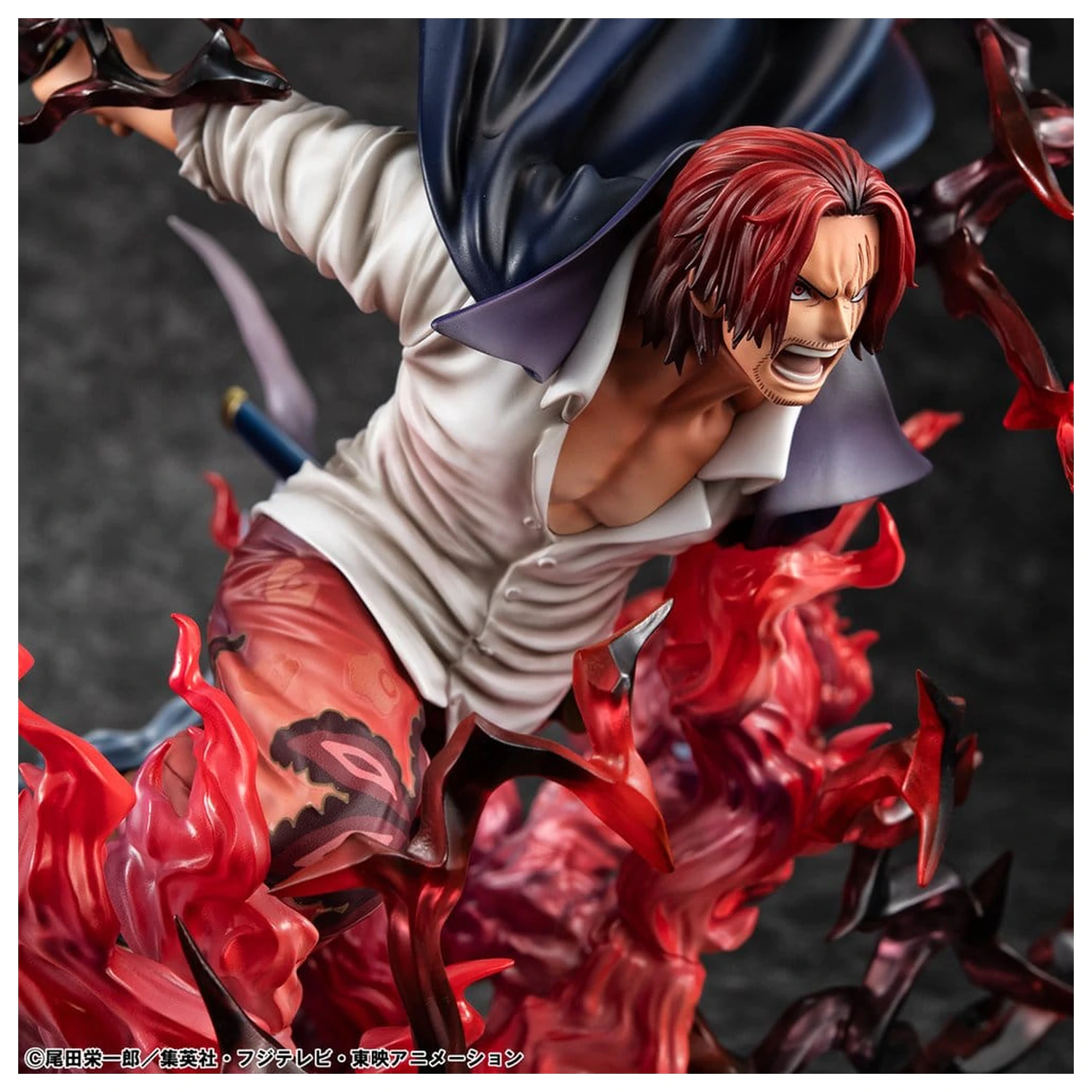 One Piece P.O.P SA-MAXIMUM PVC statua Vođe Crvenokosih pirata Red-Haired Shanks Kamusari 25 cm fotografija proizvoda