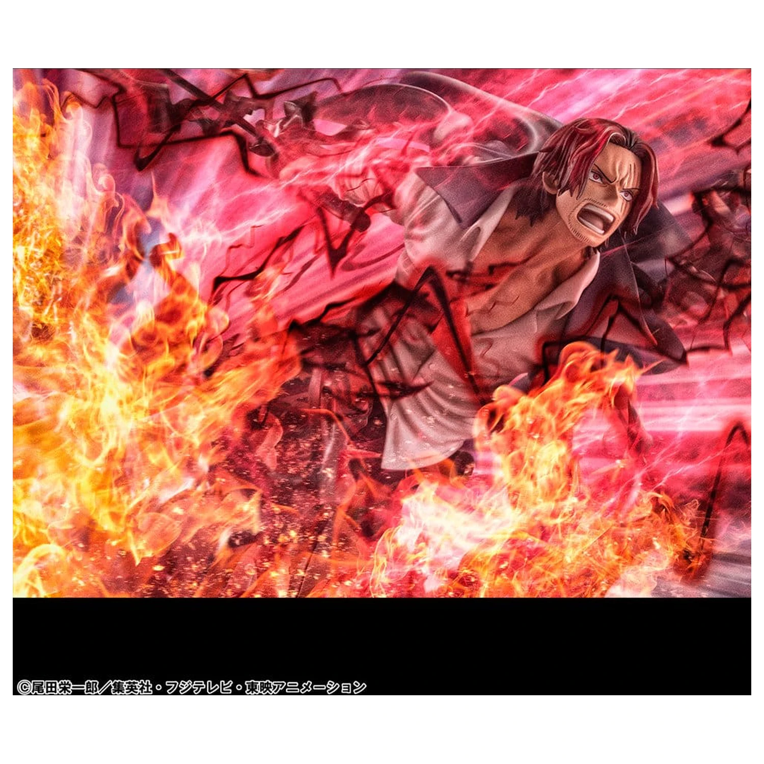 One Piece P.O.P SA-MAXIMUM PVC statua Vođe Crvenokosih pirata Red-Haired Shanks Kamusari 25 cm fotografija proizvoda