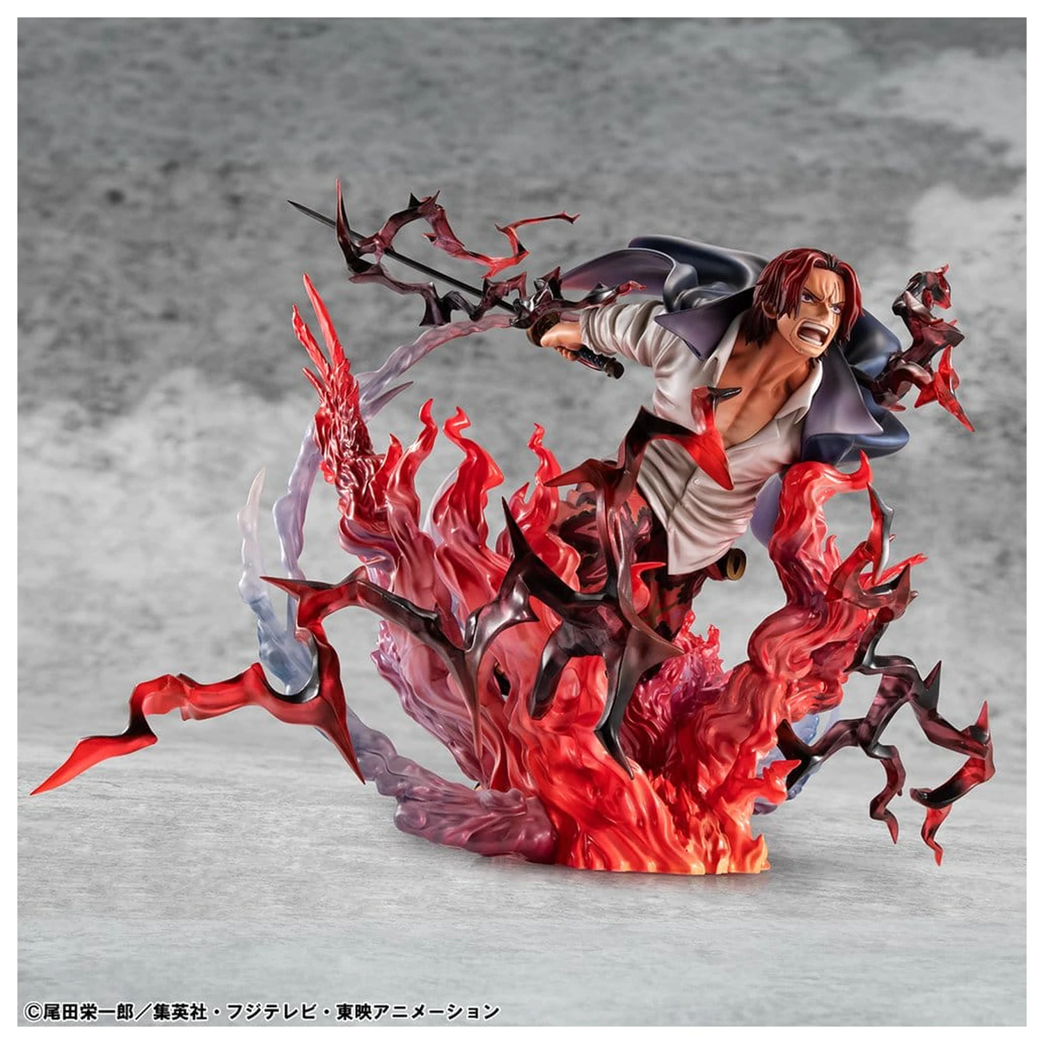 One Piece P.O.P SA-MAXIMUM PVC statua Vođe Crvenokosih pirata Red-Haired Shanks Kamusari 25 cm fotografija proizvoda