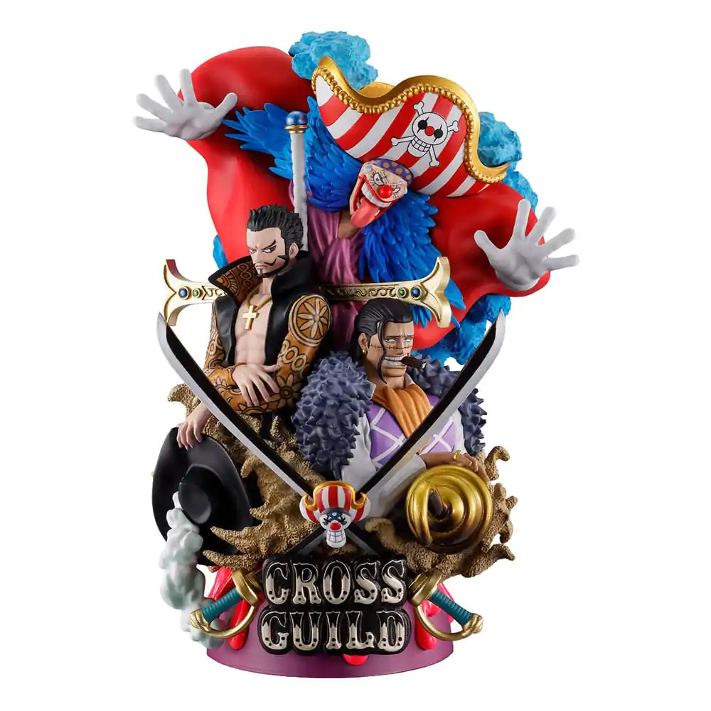 One Piece Petitrama DX PVC Mini Figurica Logbox Re Birth 03 Cross Guild 15 cm fotografija proizvoda