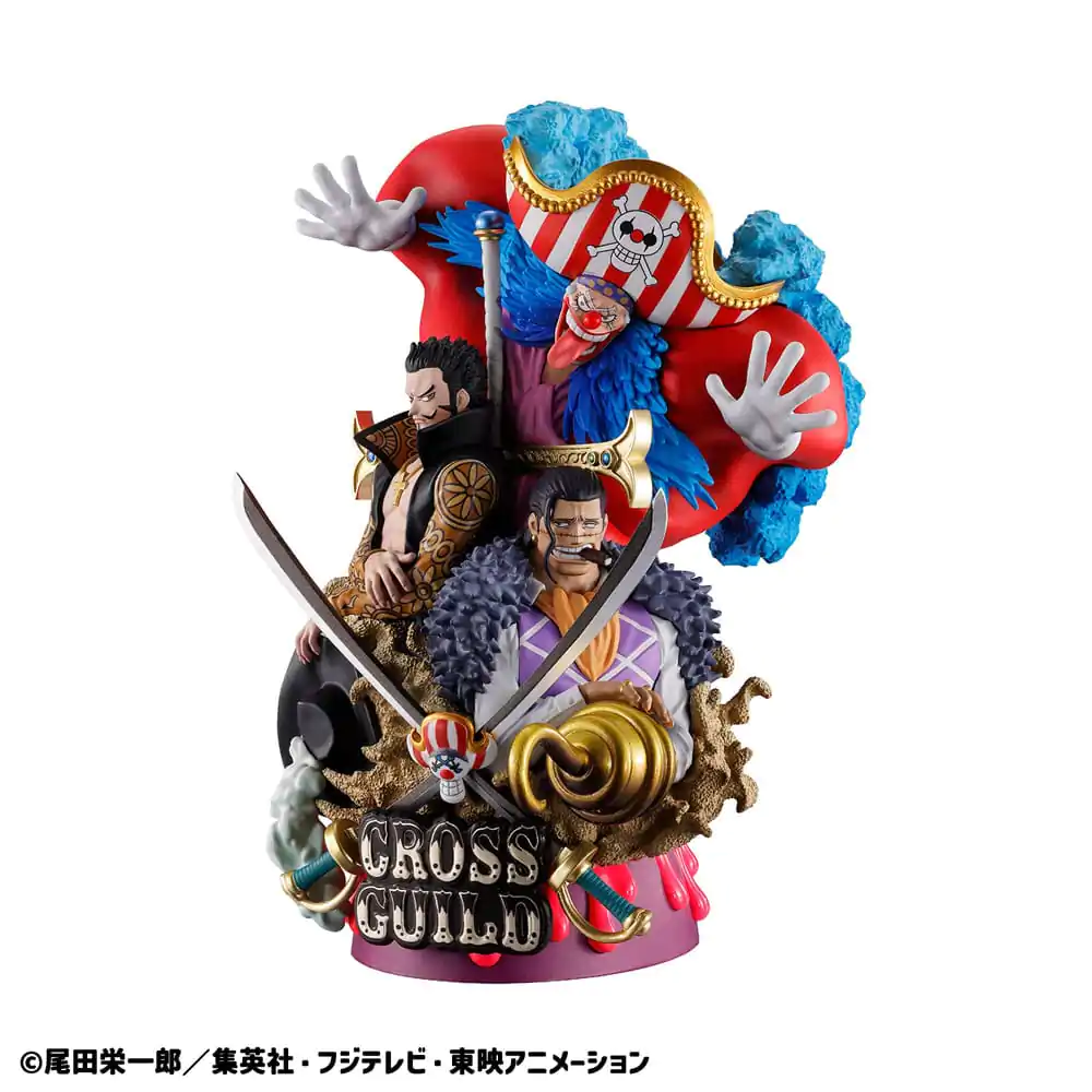 One Piece Petitrama DX PVC Mini Figurica Logbox Re Birth 03 Cross Guild 15 cm fotografija proizvoda