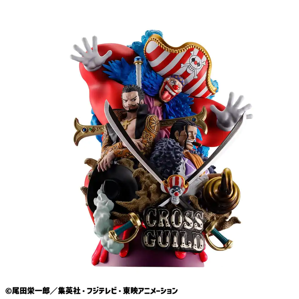 One Piece Petitrama DX PVC Mini Figurica Logbox Re Birth 03 Cross Guild 15 cm fotografija proizvoda