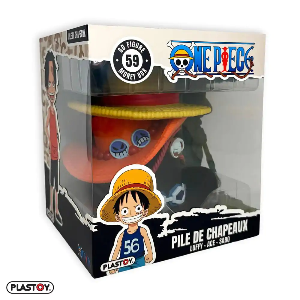 One Piece Pila Hats kutija za novac figura 16 cm fotografija proizvoda