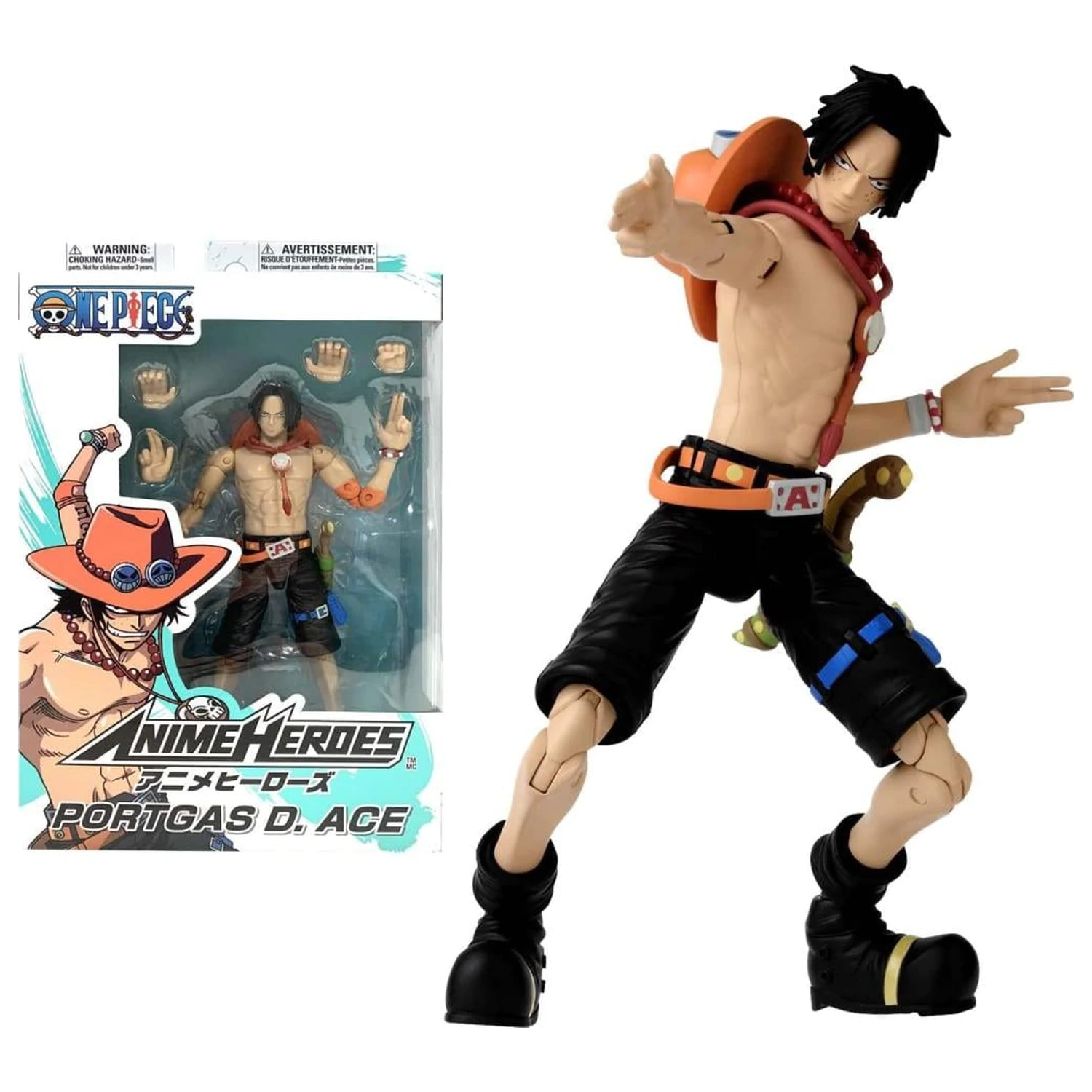 ONE PIECE Portgas D. Ace Figura Anime Heroes 17cm fotografija proizvoda