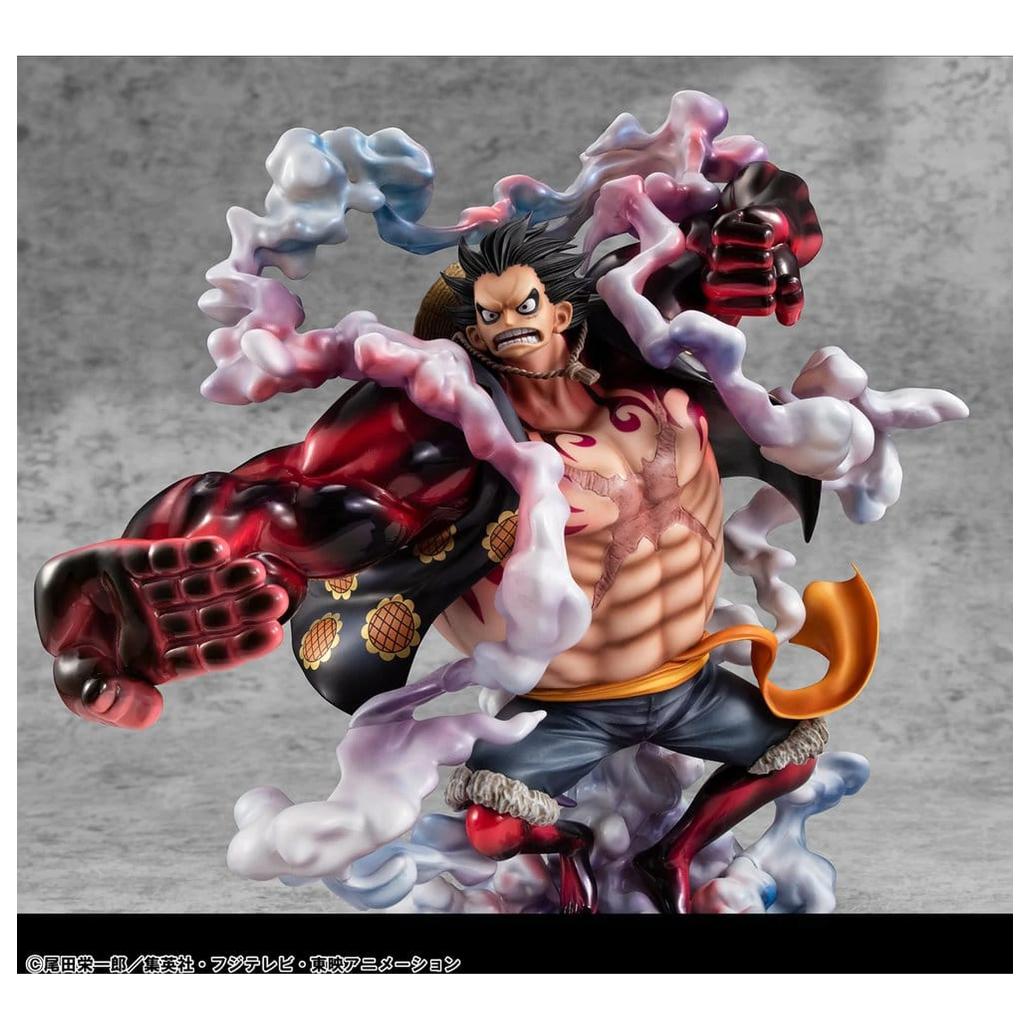 One Piece Portrait.Of.Pirates SA-Maximum PVC figura Monkey D. Luffy Gear 4 Bounce-Man 10th Limited Ver. 30 cm fotografija proizvoda