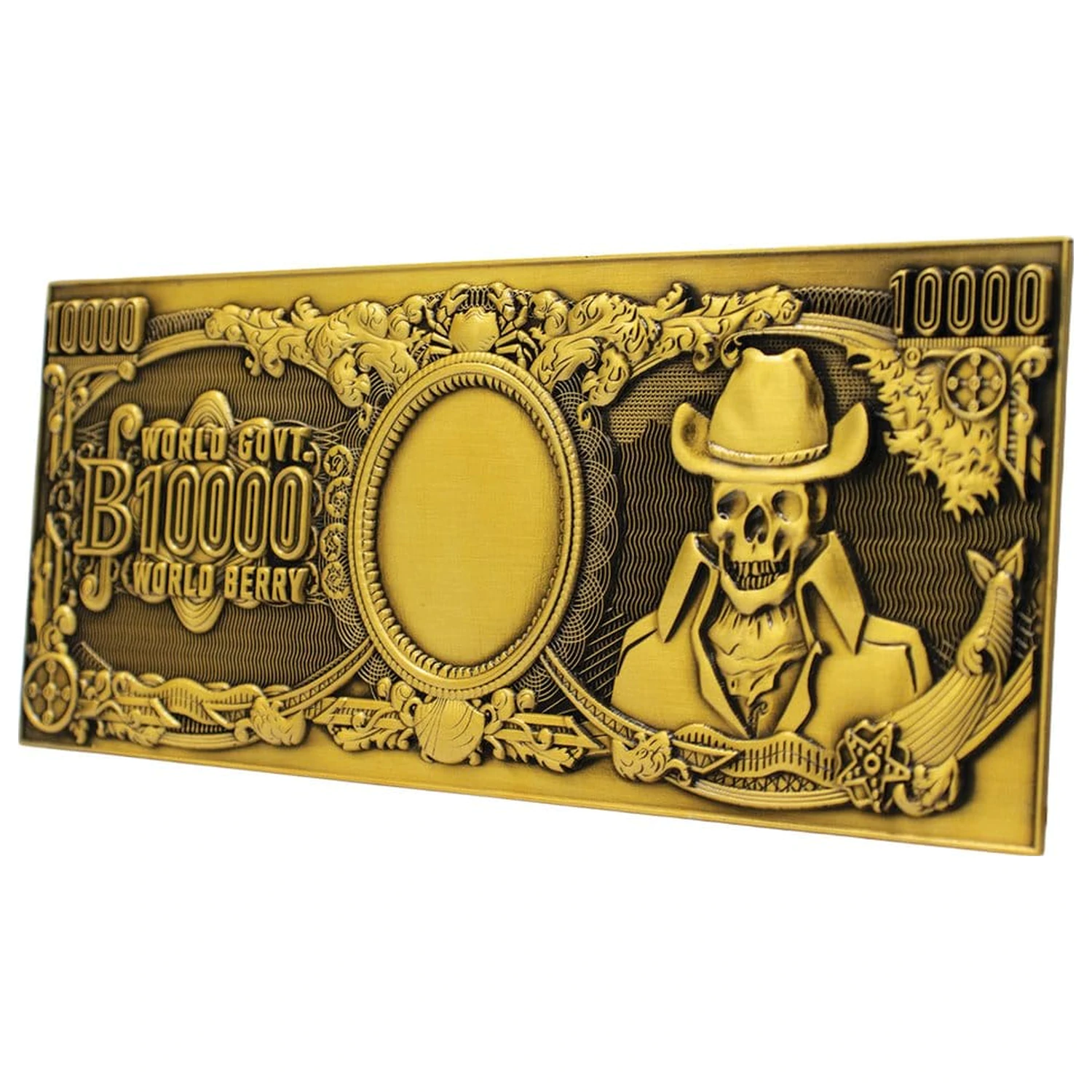 One Piece Replica 10,000 World Berry metalna novčanica 6 x 15 cm fotografija proizvoda