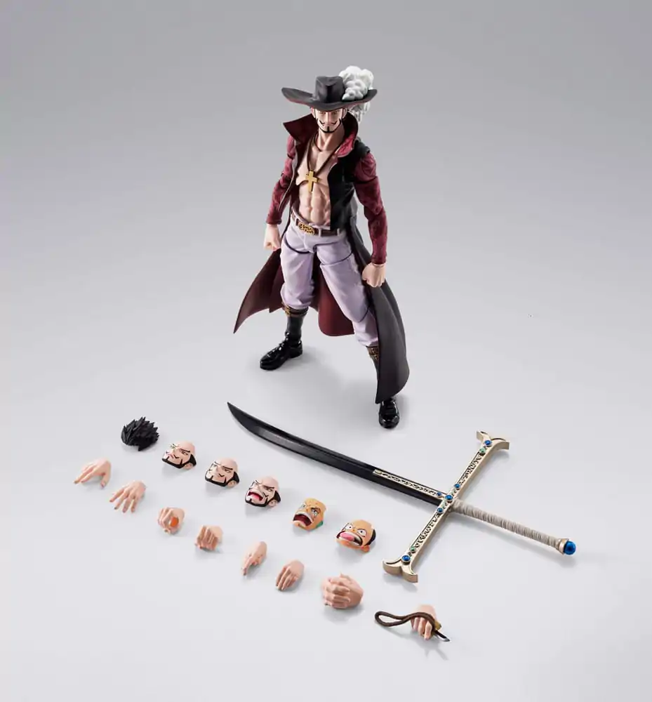 One Piece S.H.Figuarts akcijska figura Dracule Mihawk Hawkeye 17 cm fotografija proizvoda