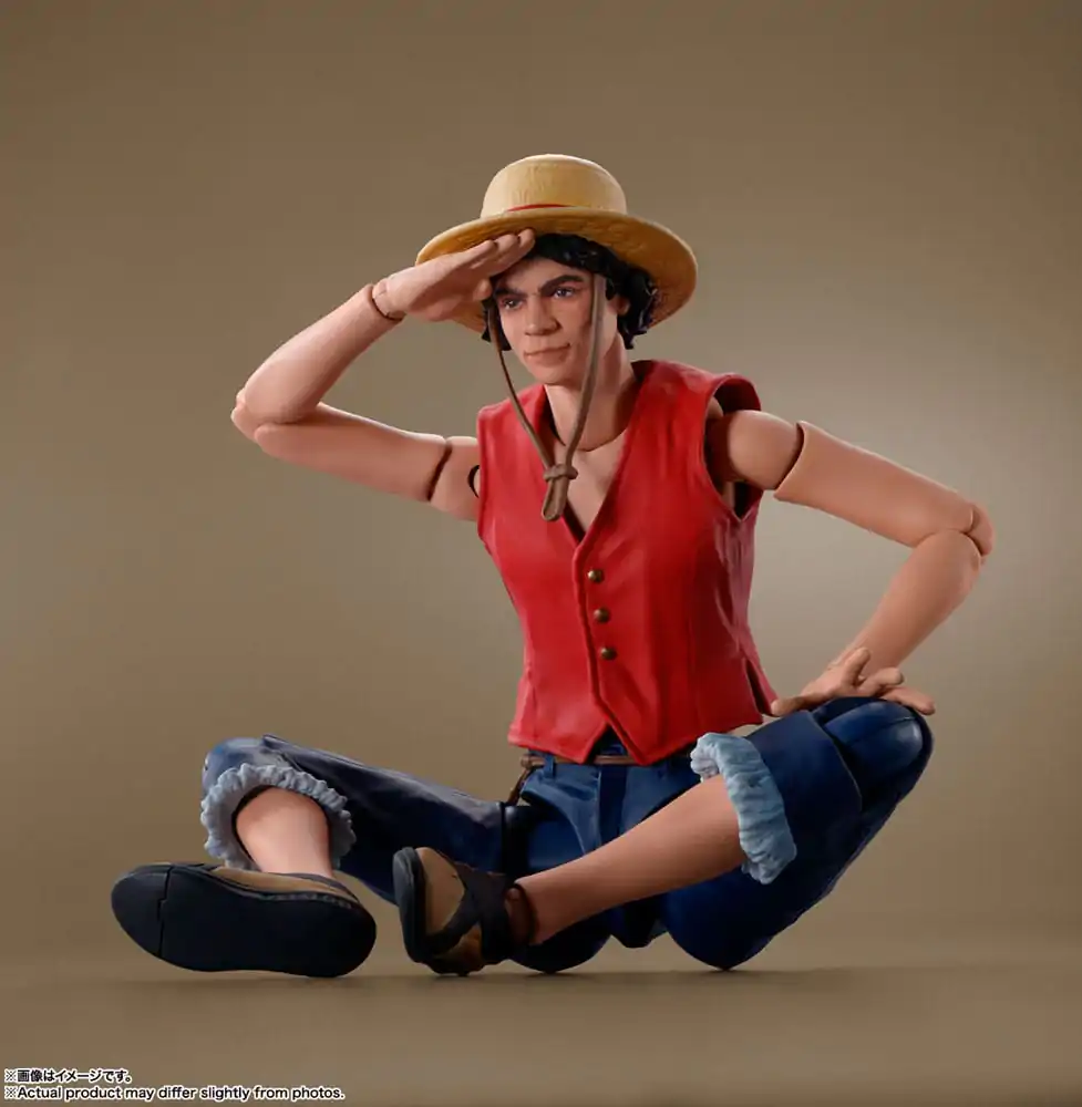 One Piece S.H. Figuarts akcijska figura Monkey D. Luffy (Netflix) 14 cm fotografija proizvoda