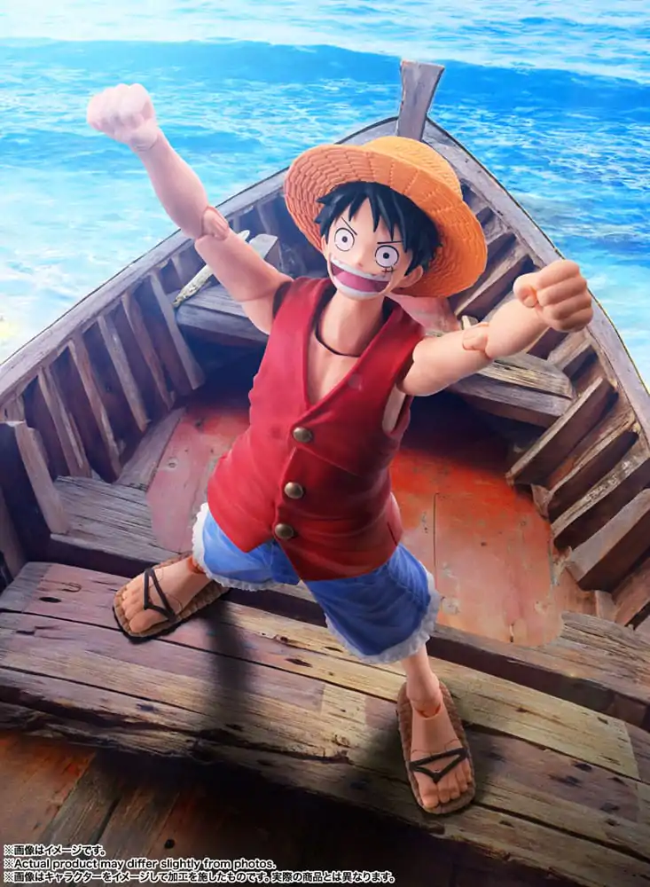 One Piece S.H. Figuarts akcijska figura Monkey D. Ruffy Romance Dawn 15 cm fotografija proizvoda