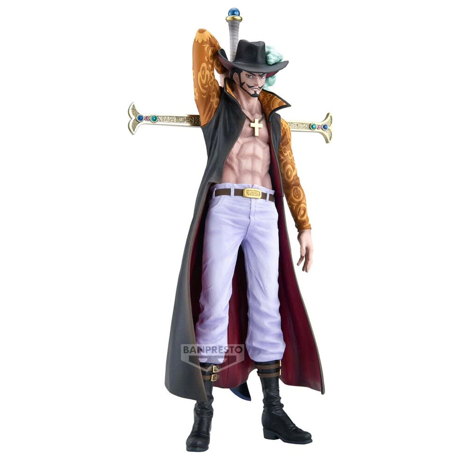 One Piece The Brush Dracule Mihawk figura 34 cm fotografija proizvoda