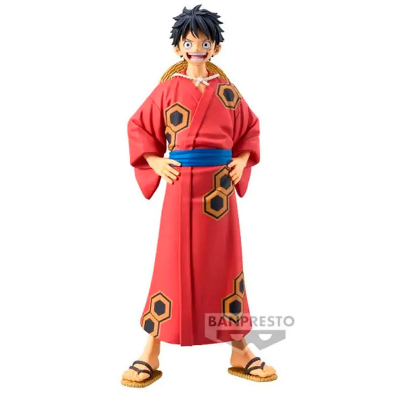 One Piece The Grandline Series Wanokuni Yukata Monkey D Luffy figura 16 cm fotografija proizvoda