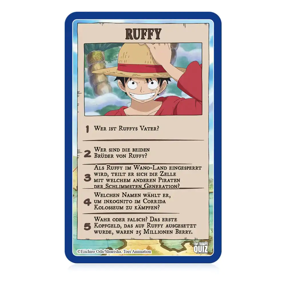 One Piece Card Game Top Trumps Kviz *Njemačka verzija* kartaška igra fotografija proizvoda