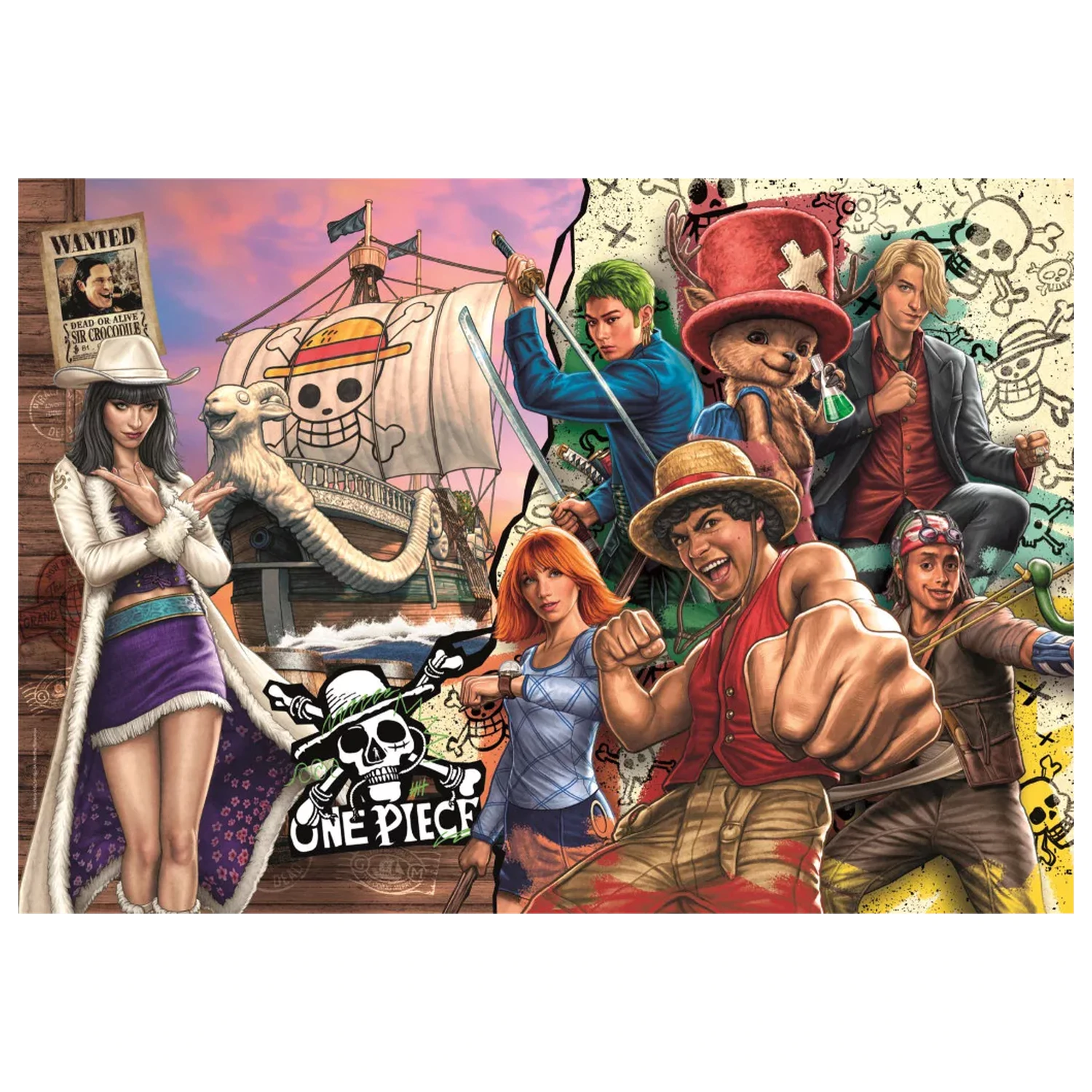 One Piece Treasure Hunt puzzle od 180 dijelova fotografija proizvoda