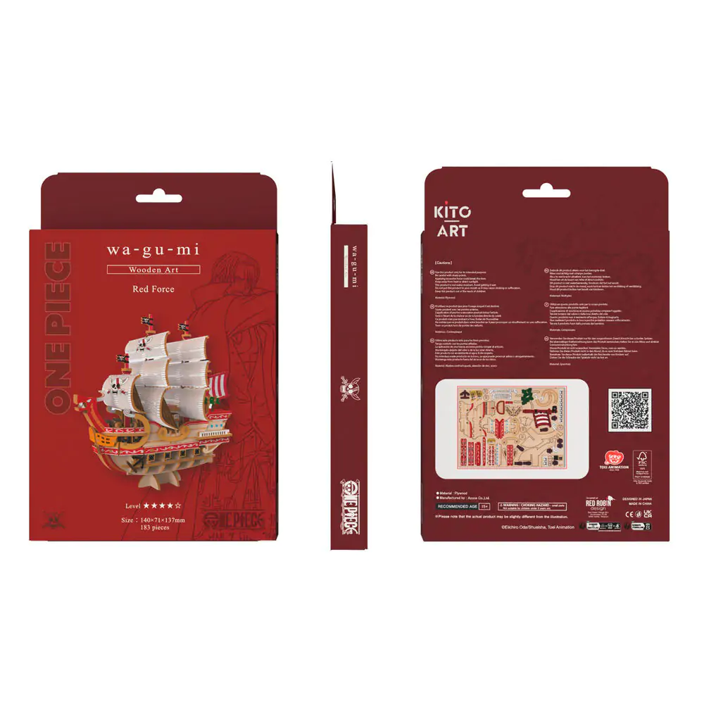 One Piece Wa-Gu-Mi Red Force set za sastavljanje 183 kom fotografija proizvoda