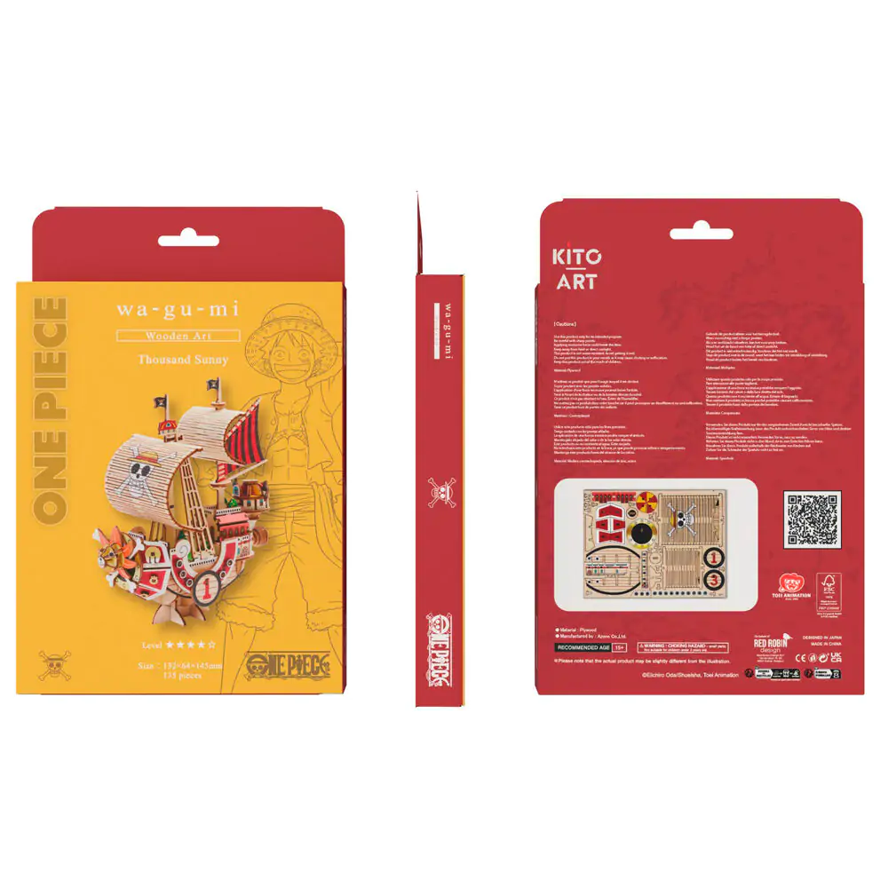 One Piece Wa-Gu-Mi Thousand Sunny Set za sastavljanje 135 komada fotografija proizvoda
