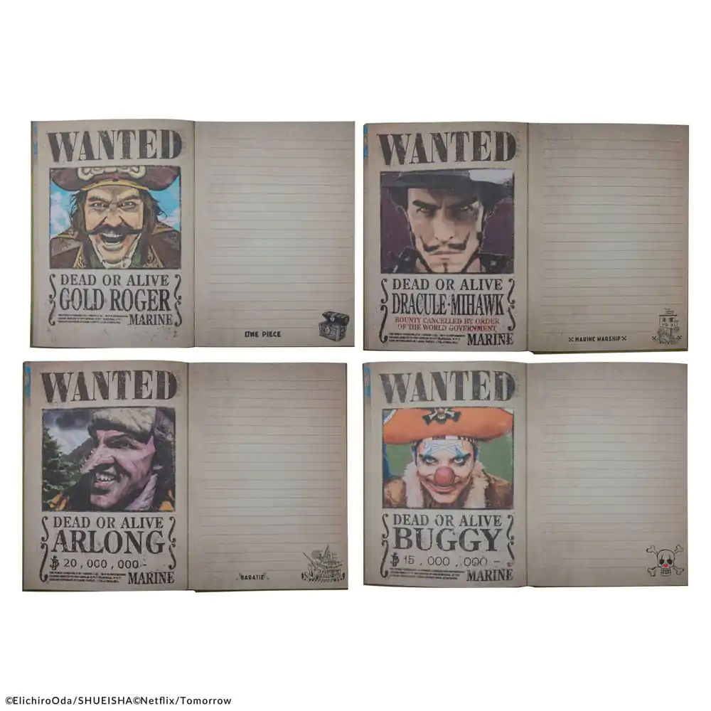 One Piece Bilježnica Wanted Posters fotografija proizvoda