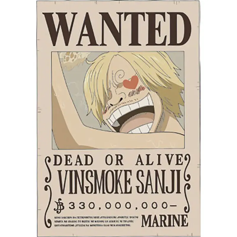 One Piece Wanted Sanji neonska svjetiljka 30 cm fotografija proizvoda