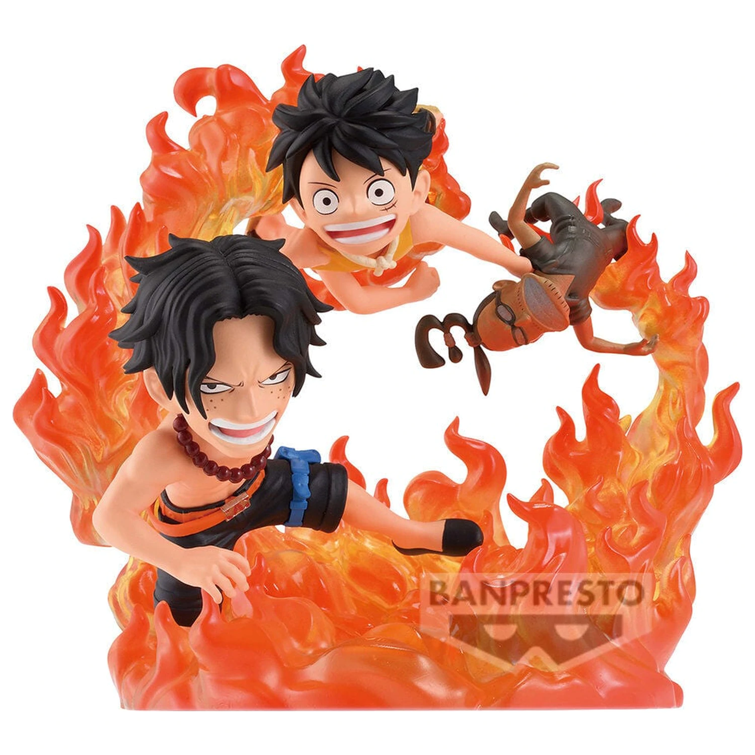 One Piece WCF Log Stories Marineford Portgas D Ace & Monkey D Luffy figura 10 cm fotografija proizvoda