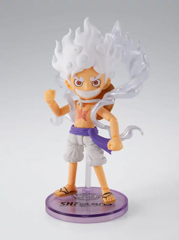 One Piece World Collactable Figure x S.H. Figuarts Action figura Monkey D. Luffy Gear 5 8 cm fotografija proizvoda