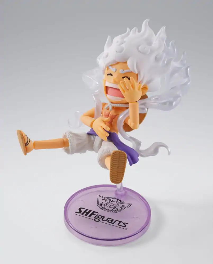 One Piece World Collactable Figure x S.H. Figuarts Action figura Monkey D. Luffy Gear 5 8 cm fotografija proizvoda