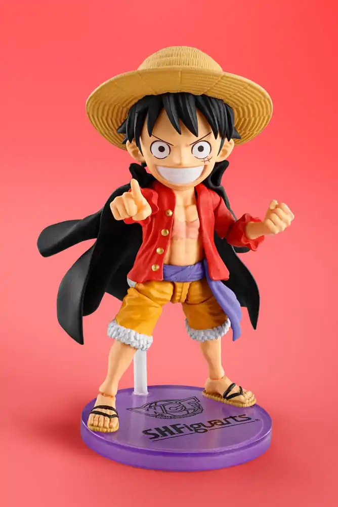 One Piece World Collactable Figures x S.H. Figuarts akcijska figura Monkey D. Luffey 8 cm fotografija proizvoda