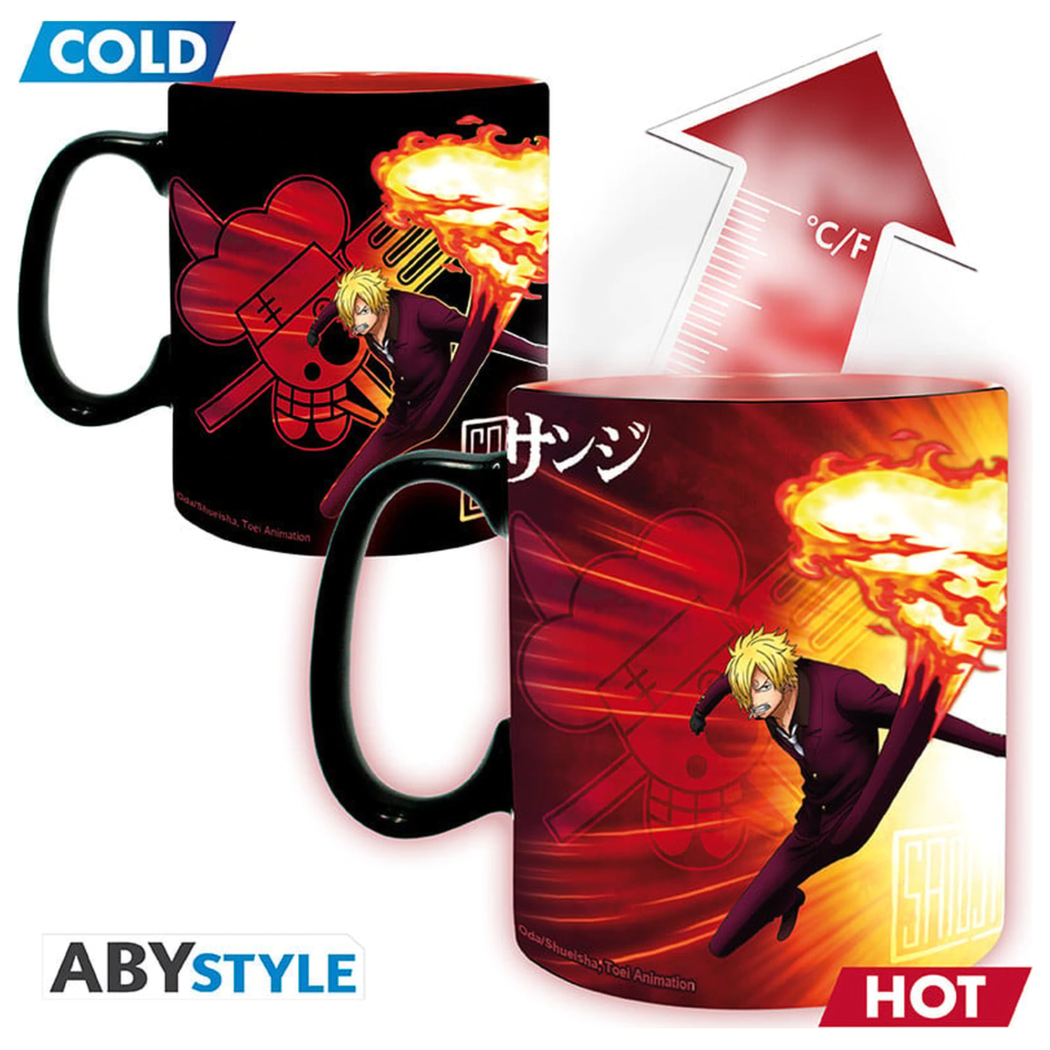 One Piece Zoro & Sanji šalica s toplinskim efektom 460 ml fotografija proizvoda