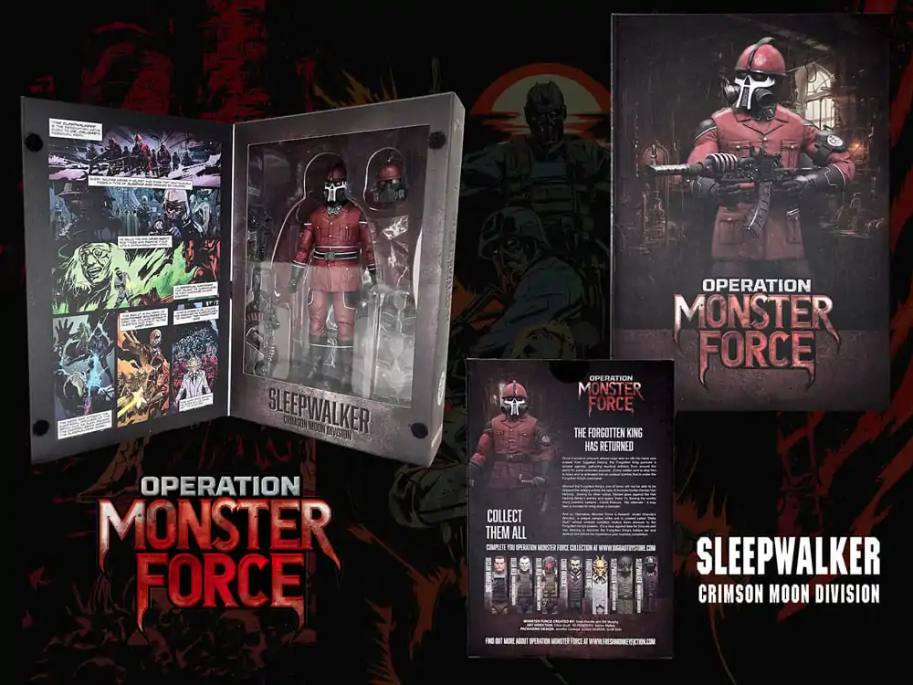 Operation: Monster Force akcijska figura 1/12 Sleepwalker Crimson Moon Division 15 cm fotografija proizvoda