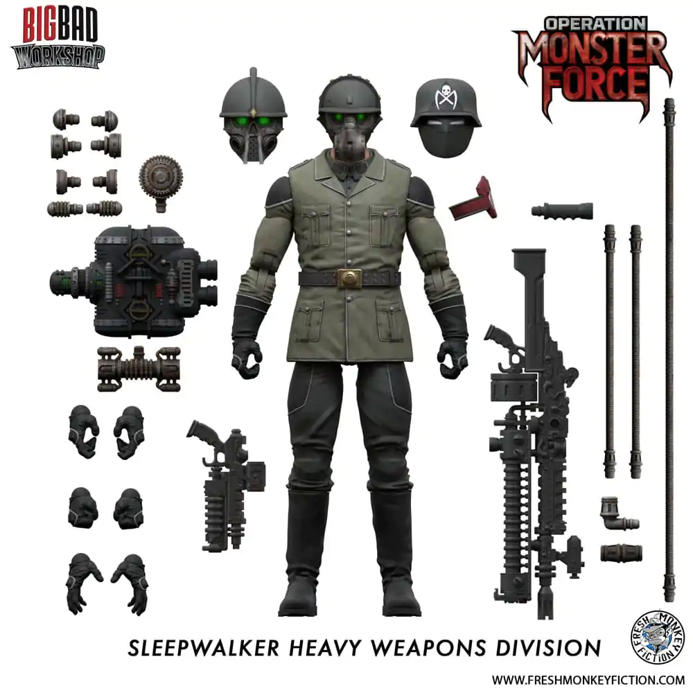 Operation: Monster Force akcijska figura 1/12 Sleepwalker Heavy Weapons Division 15 cm fotografija proizvoda